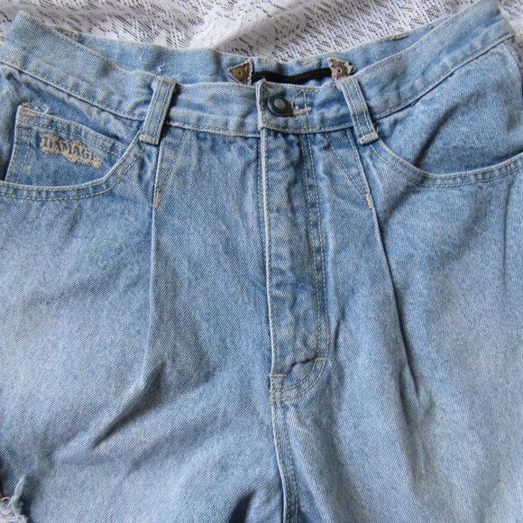 Unisex Major Damage Jeans Blue 30x33 100% Cotton, waist 29in, hip 42in, - Picture 2 of 9